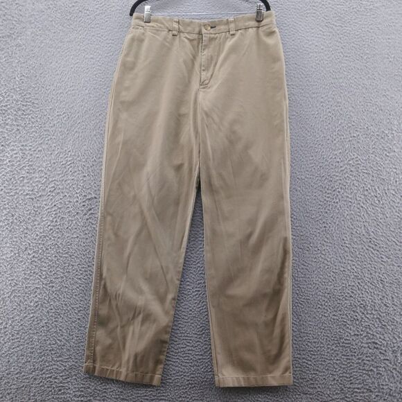 Duluth Trading Mens Middle Management Relaxed Chino Pants 33x31* Brown High Rise - Picture 1 of 15